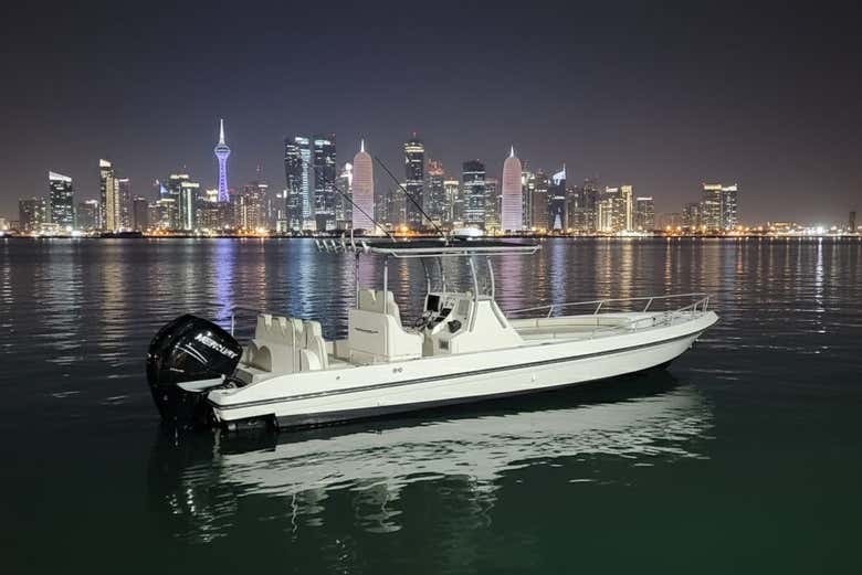 ¡Os enamoraréis de paisaje de Doha desde el barco!