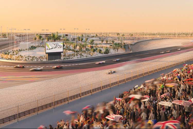 Presenciando la competición de Fórmula 1