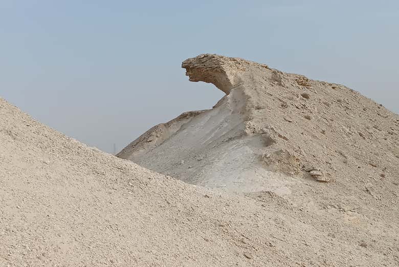 Formaciones rocosas en el desierto de Zekreet