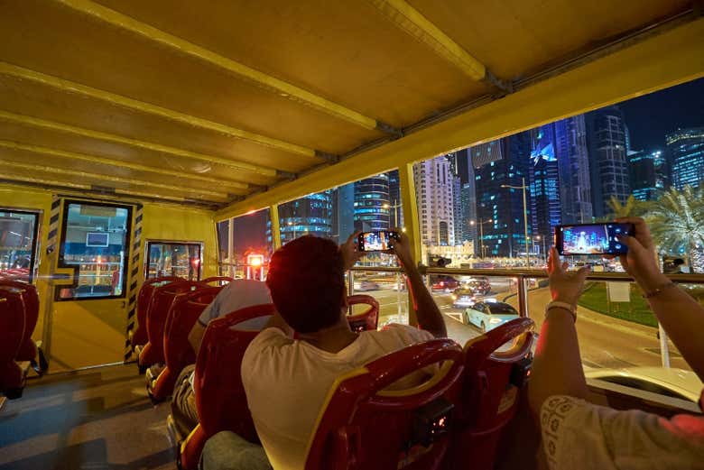 Viendo Doha desde el autobús