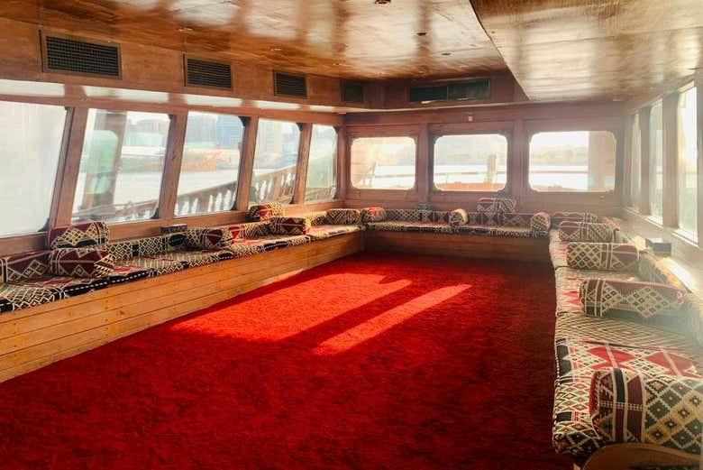 Interior del dhow