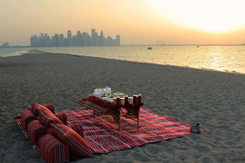 Picnic en la playa de Al Safliya