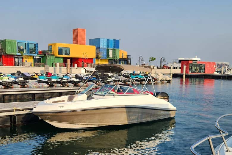 La embarcación en el puerto antiguo de Doha