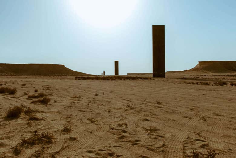 “East-West / West-East” sculpture by Richard Serra