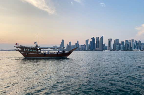 Paseo en dhow al atardecer