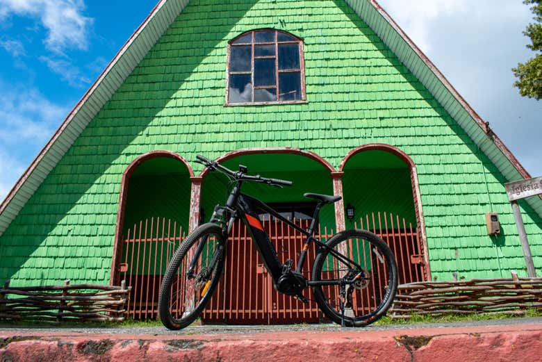 Bicicleta en la isla de Quinchao