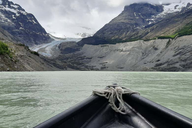 Il paesaggio del ghiacciaio Calluqueo