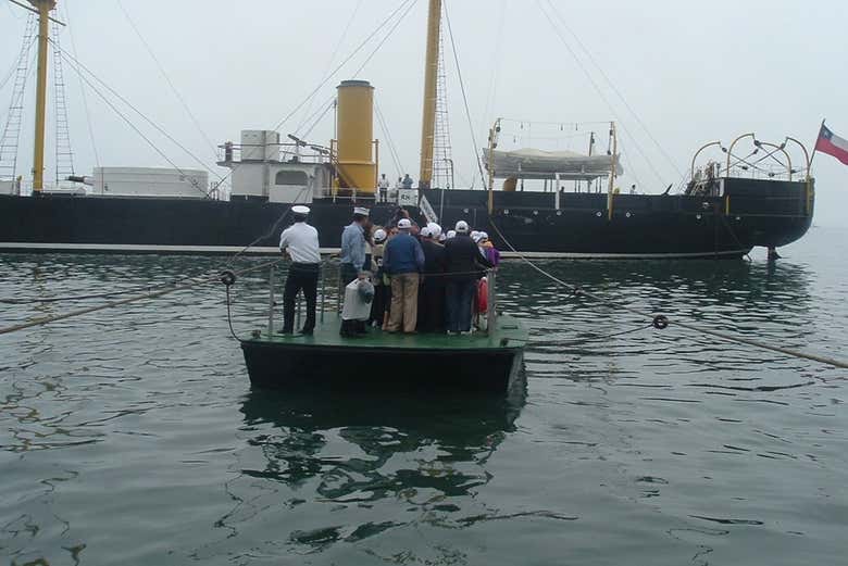 Vista della nave Monitor Huáscar