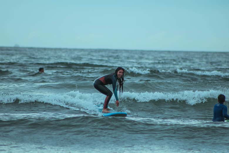 Riding the waves in Concón