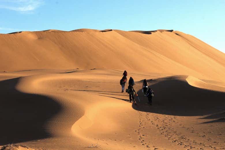 Walking across the Sea of Dunes