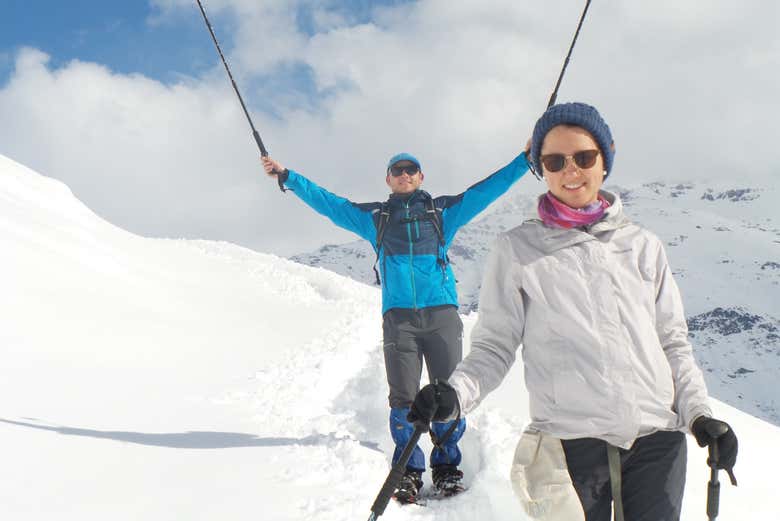 Caminharemos sobre a neve andina