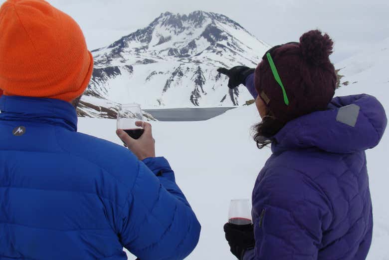 Observando los helados paisajes andinos