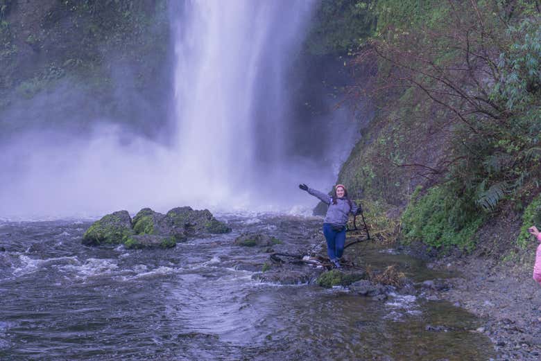 Visitando as cascatas de Tocoihue