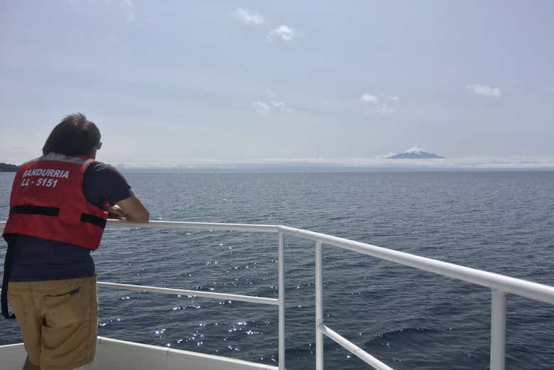 Disfrutando de las vistas desde el barco
