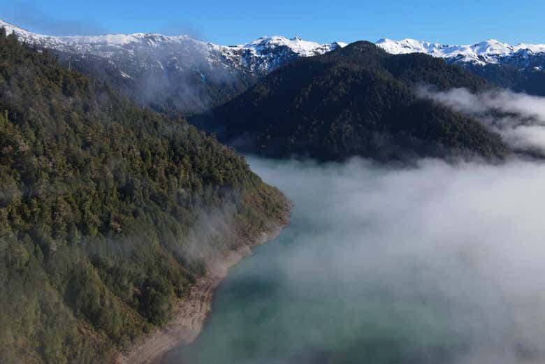 Lago Cabrera entre brumas