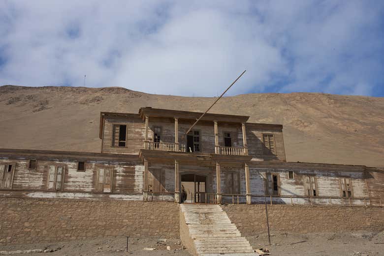Edificio in legno a Pisagua