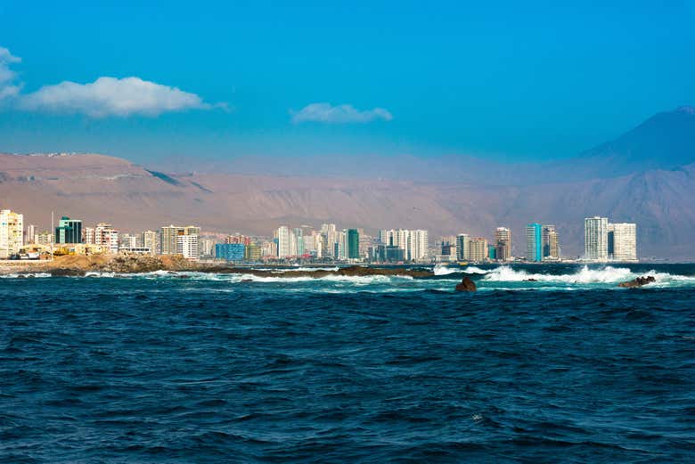 Vista panoramica di Iquique