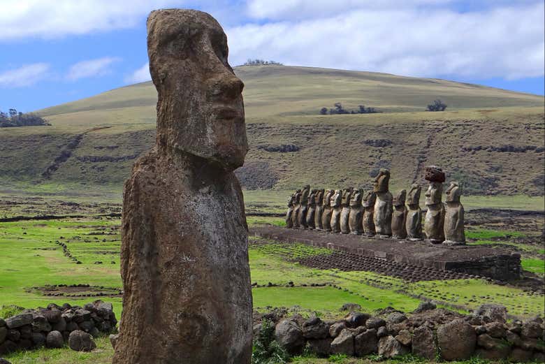Ahu Tongariki, la plataforma ceremonial más imponente de la isla