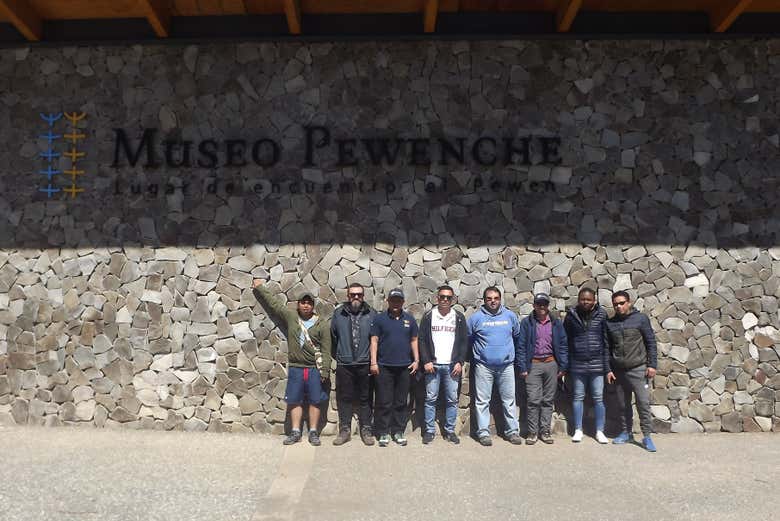 Visitando o museu Pewenche