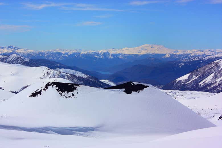 Paesaggi innevati del cratere Navidad