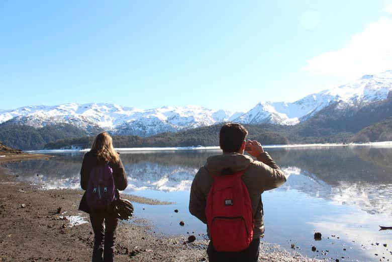 Admirando as paisagens do Parque Nacional Conguillío