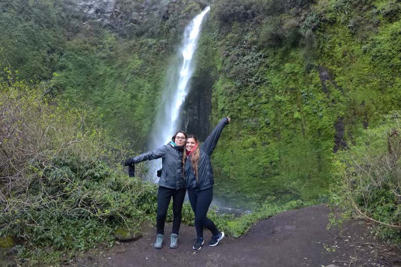 Salto El Canelo, en la región chilena de La Araucanía