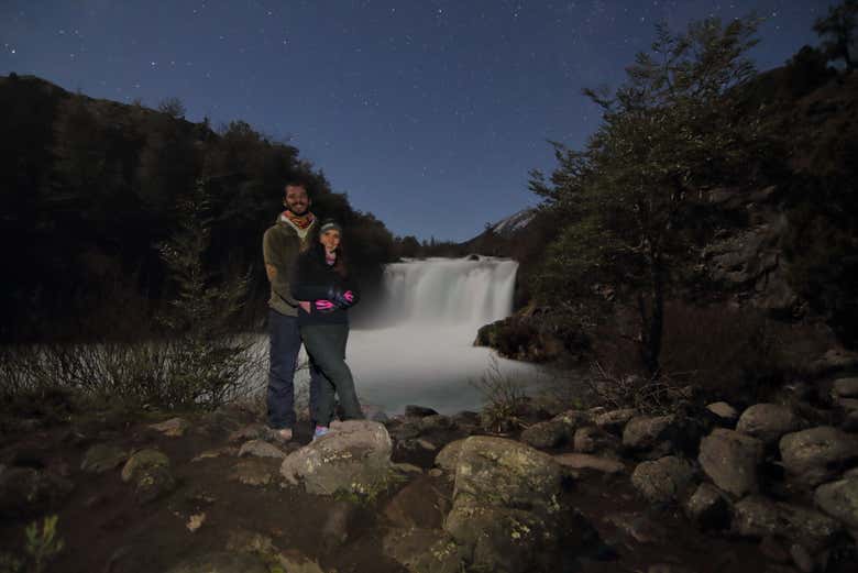 Junto da catarata de Truful-Truful