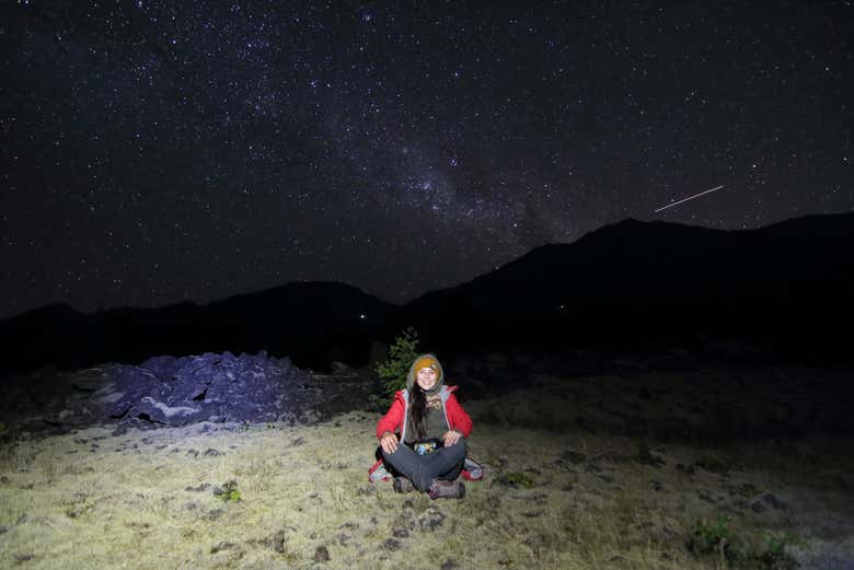 Disfrutando del tour astronómico