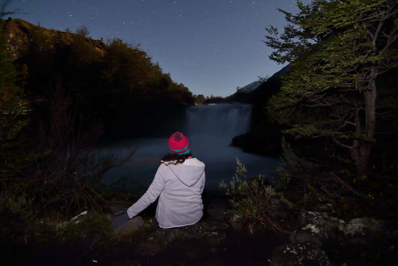 Observando as estrelas junto do salto Truful-Truful