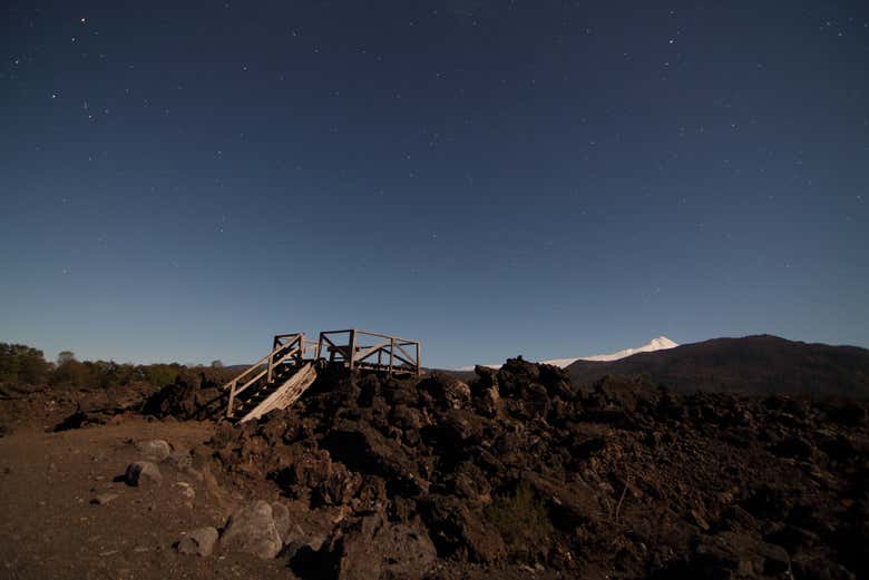 Paisagens estreladas junto do mirante de Lava