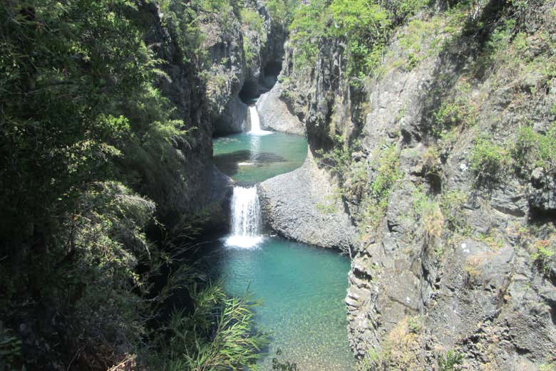 Pozas cristalinas de Siete Tazas 