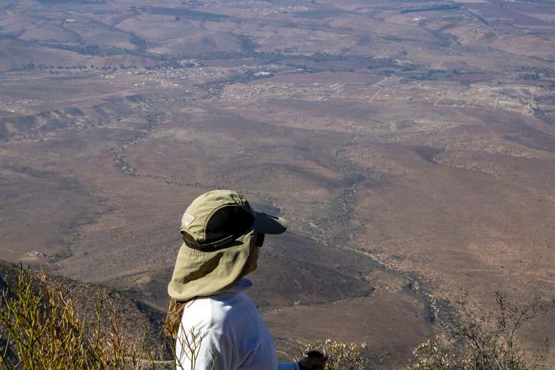 Contemplando i paesaggi dal cerro Tamaya