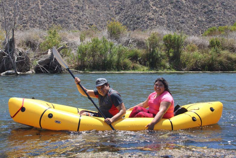 Durante il tour in kayak