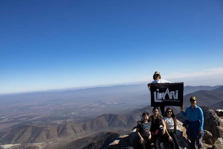 Raggiungendo la cima del Tamaya