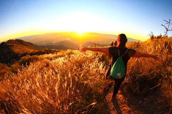 Trekking sul Cerro Tamaya al tramonto