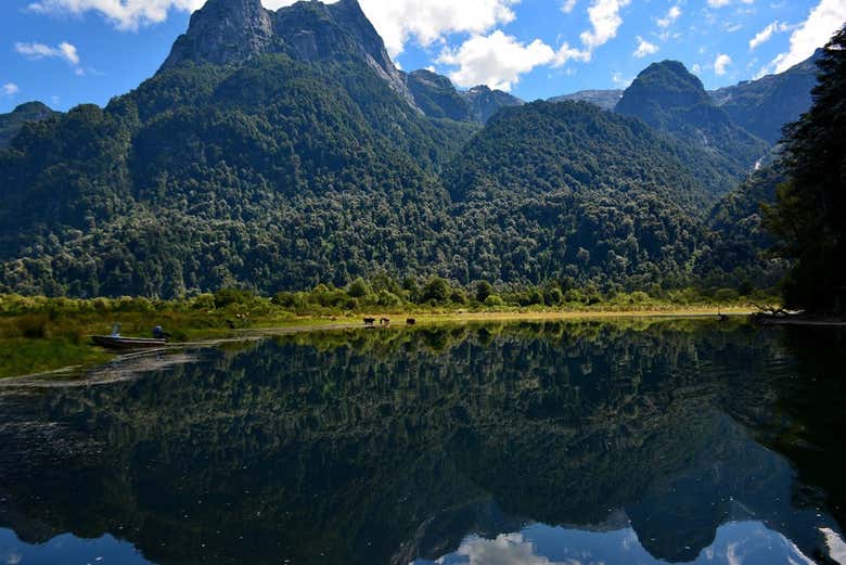 Paesaggi nella valle del Rio Negro