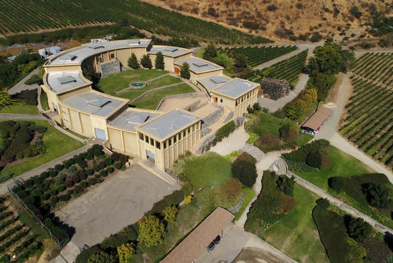 Panorámica de la bodega Viña Haras de Pirque