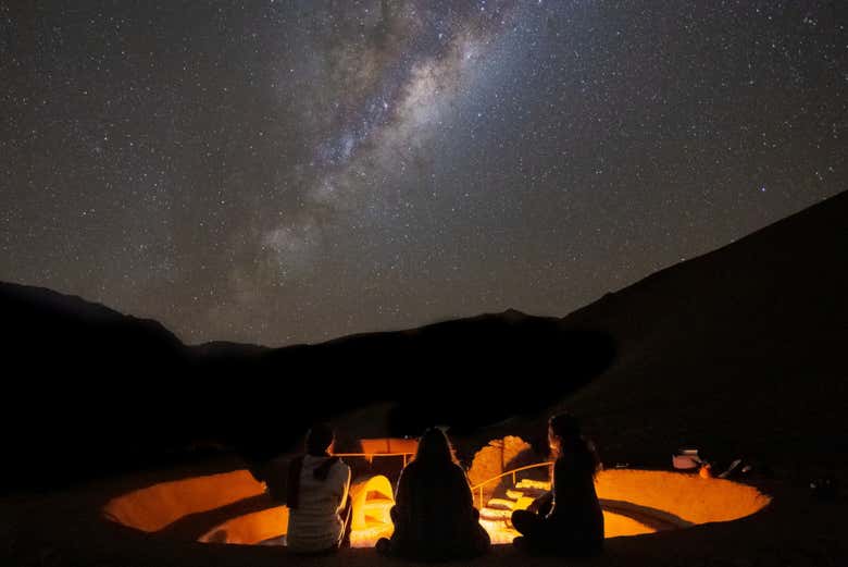 Enjoy a tranquil evening under and open sky in Elqui Valley