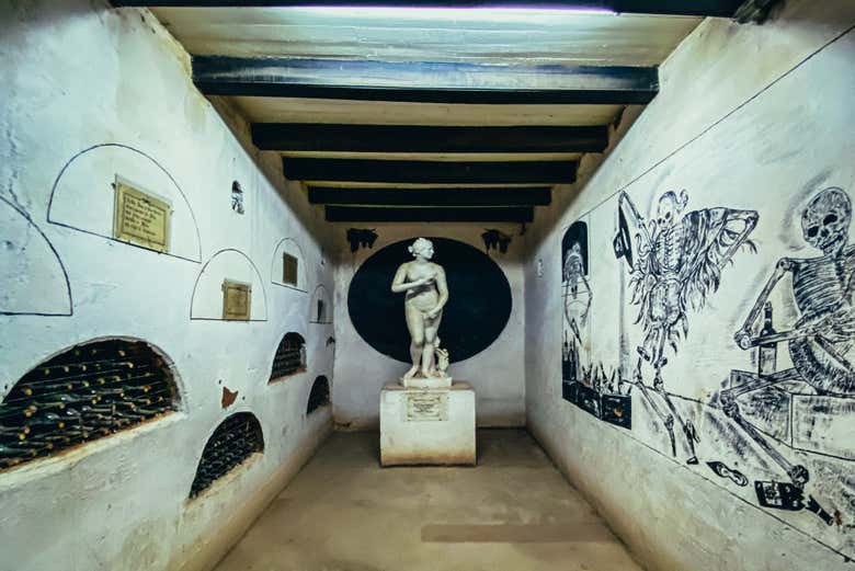 Intérieur de l'un des domaines viticoles visités