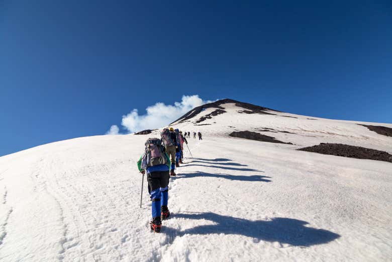 Ascenso a la cima del volcán Villarrica