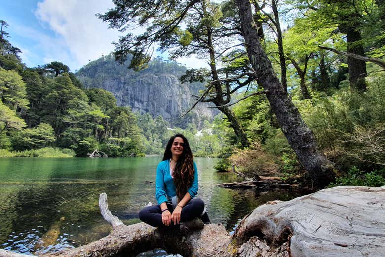 Enjoying Huerquehue's scenery