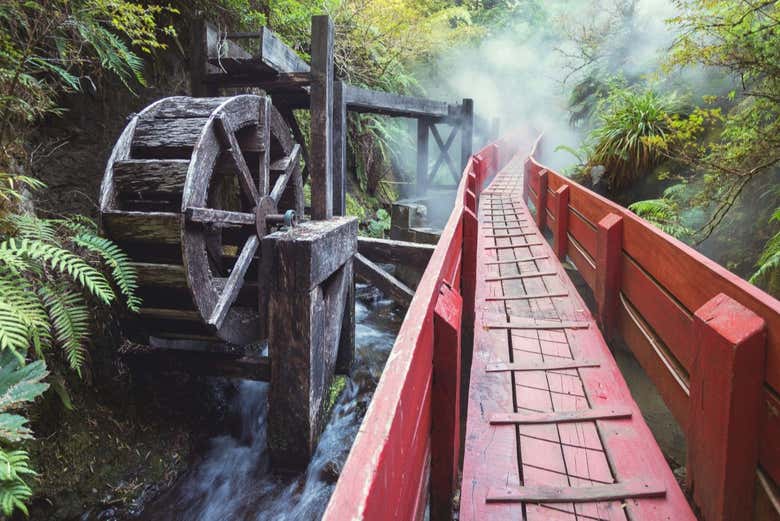 One of the paths to the hot springs