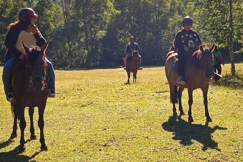 Passeggiata a cavallo in riva al fiume Liucura
