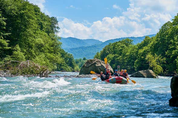 Rafting en el río Trancura