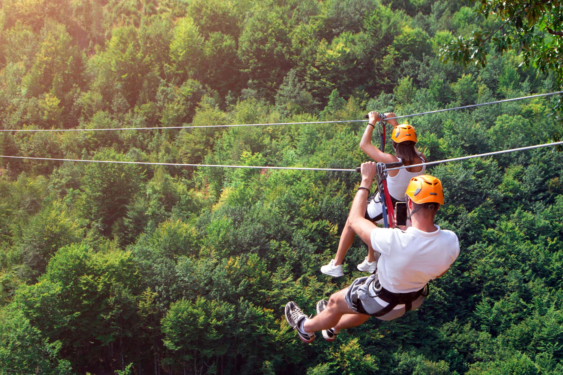 Zip line nel parco nazionale di Villarrica