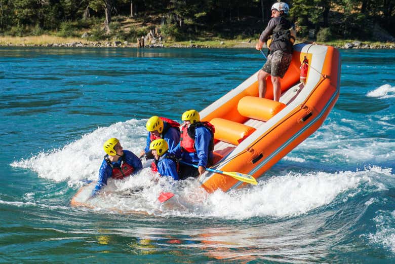 Emoción en la actividad de rafting