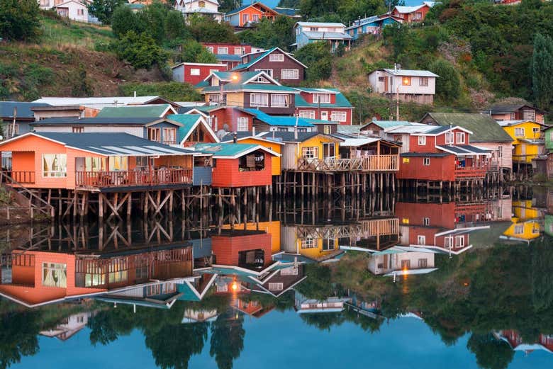 Castro, en la isla de Chiloé