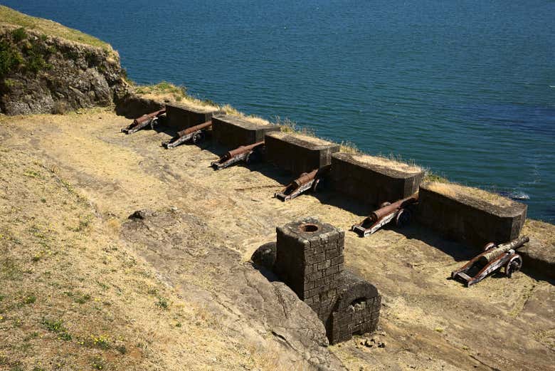 Cañones del castillo de Niebla