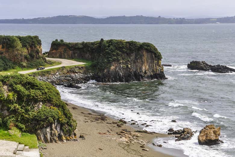 The coastline of Chiloé
