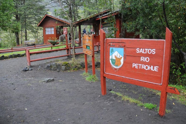 Entrance to the Petrohue waterfalls